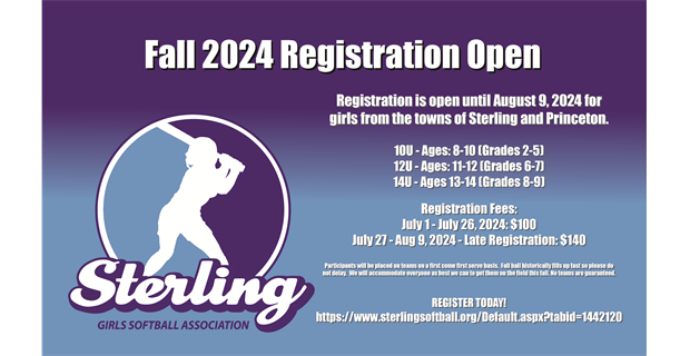 2024 Fall Ball Registration 